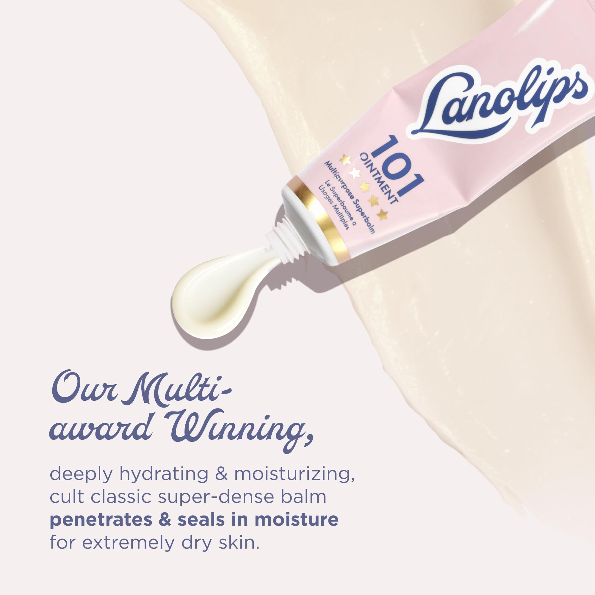 Lanolips Hydration Heroes Set – 101 Ointment (0.52 oz) + 101 Dry Skin Super Cream (2.02 oz), Ultra-Hydrating Lanolin Balm & Whipped Body Moisturizer for Dry Lips, Skin & Cuticles - Image 3