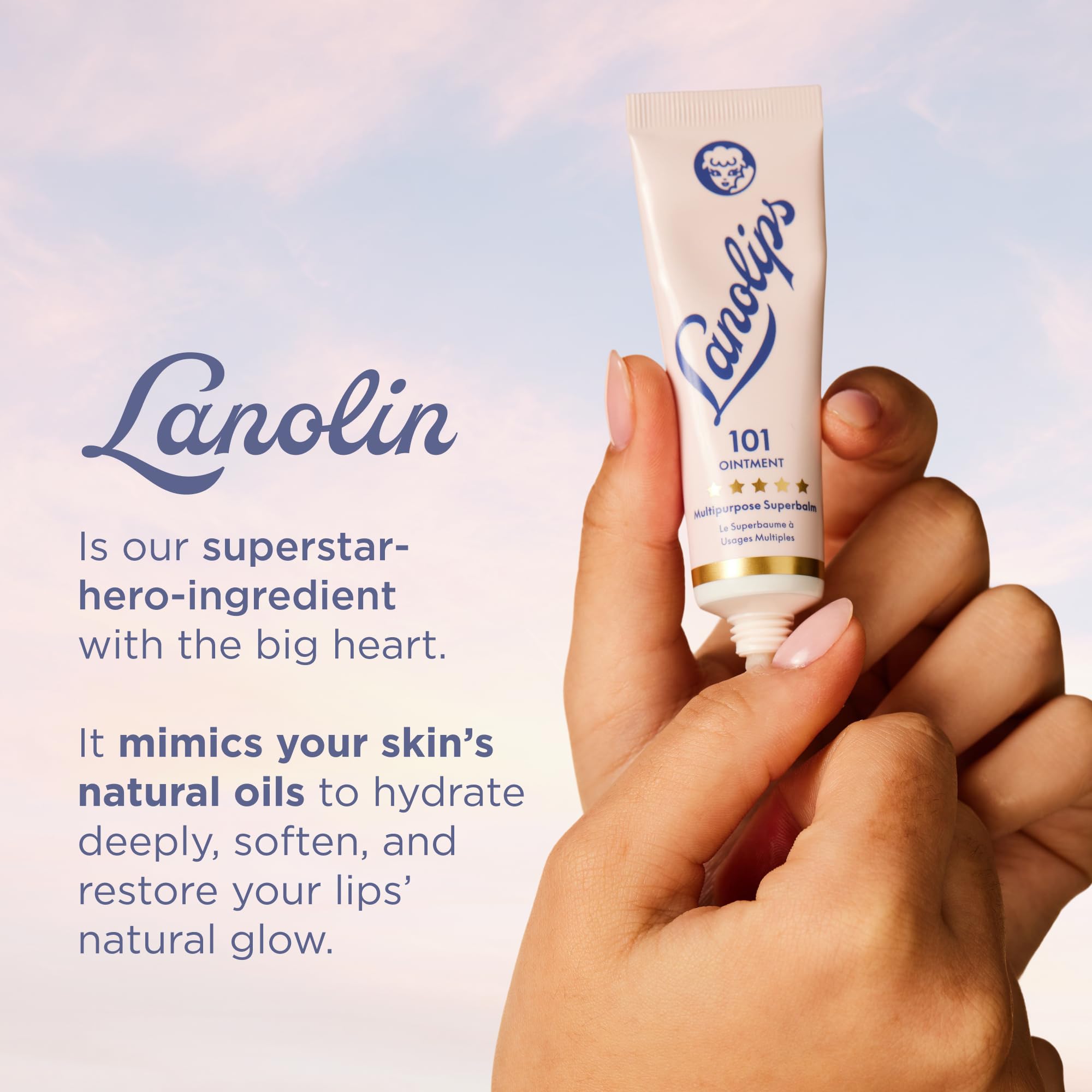Lanolips Hydration Heroes Set – 101 Ointment (0.52 oz) + 101 Dry Skin Super Cream (2.02 oz), Ultra-Hydrating Lanolin Balm & Whipped Body Moisturizer for Dry Lips, Skin & Cuticles - Image 5
