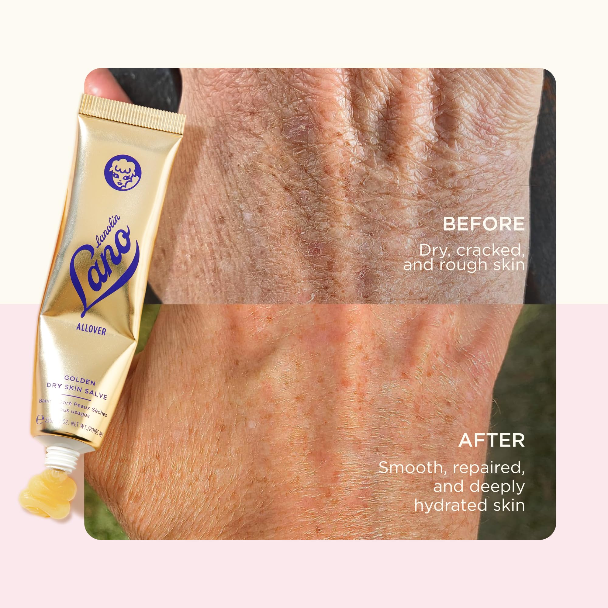 Lanolips Overnight Repair Duo – 12 Hour Overnight Lip Mask (0.52 oz) & Golden Dry Skin Salve (25 g), Deep Hydration + Repair - Image 8